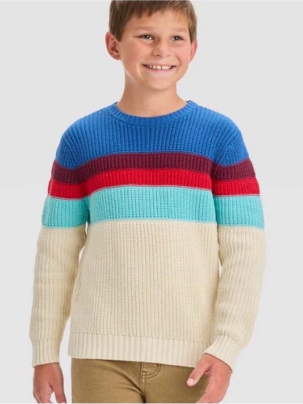 NWT Boys Pullover Knit Sweater 14
